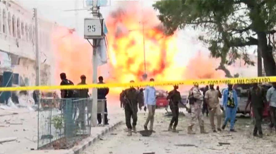 Huge explosion caught on camera during deadly terror attack
