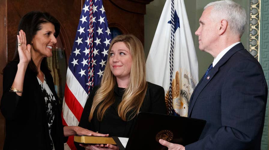 VP Pence swears in Nikki Haley as US ambassador to UN