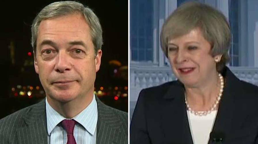Nigel Farage praises Prime Minister May's speech