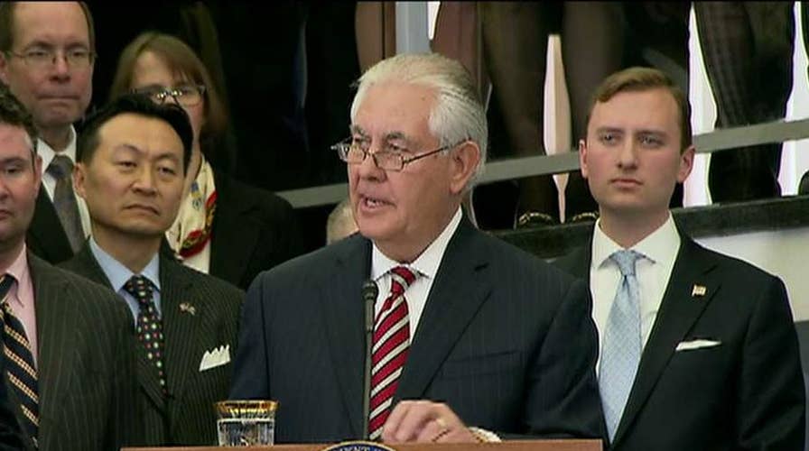 Sec'y Tillerson says diplomats must work as a team