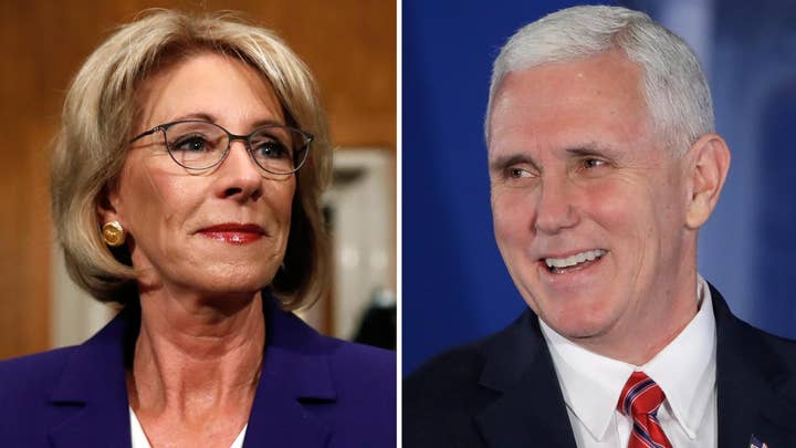 Pence may need to cast tie-breaking vote for Betsy DeVos