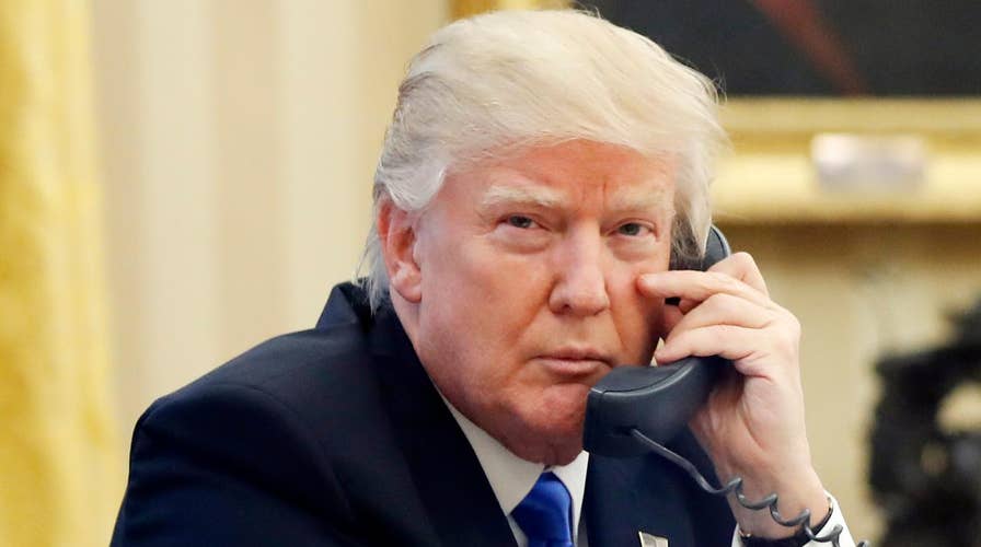 President Trump calls leaked transcripts 'disgraceful'