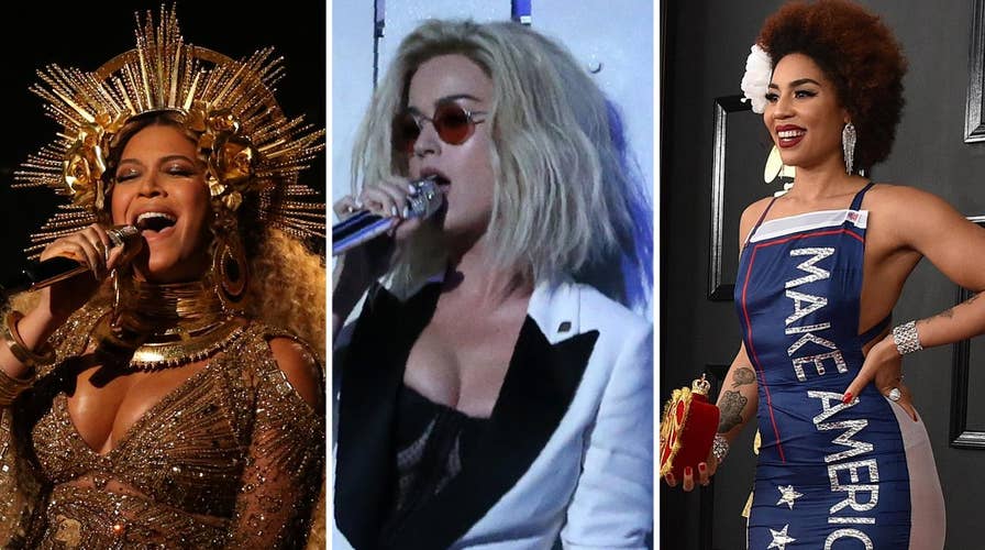 Politics, music and fashion collide at the Grammys