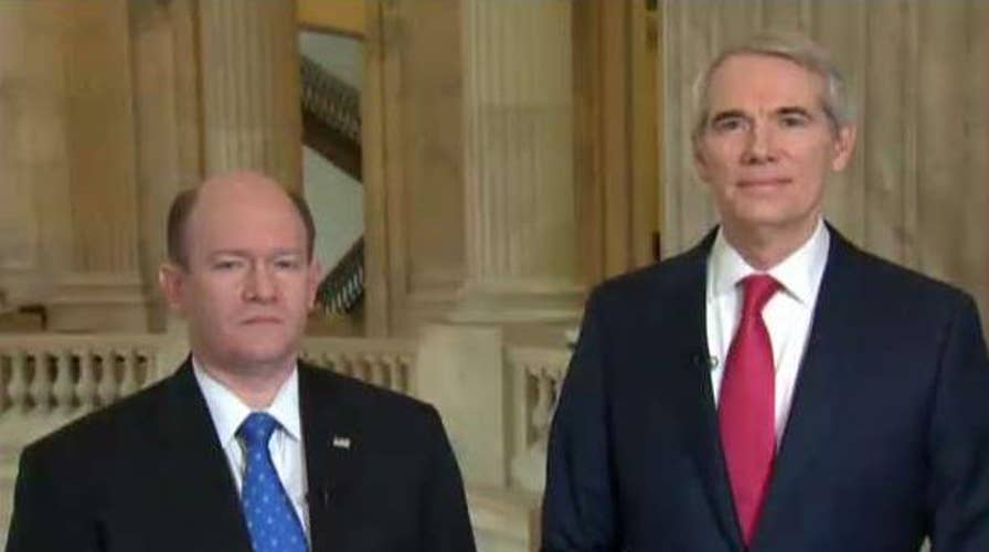 Sens. Coons, Portman on liberal Dem outrage, Cabinet delays