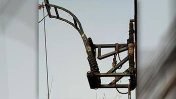 Drug catapult found attached to Mexican side of US border fence