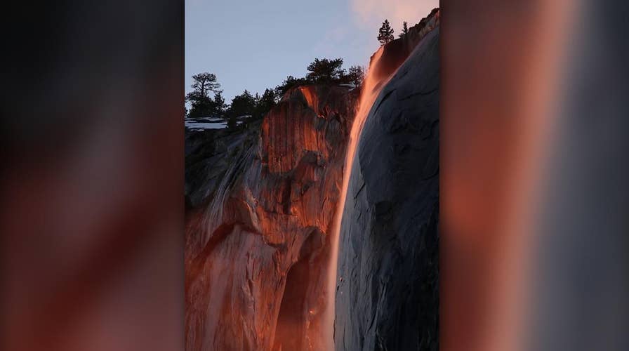 'Firefall' at Yosemite National Park leaves visitors in awe
