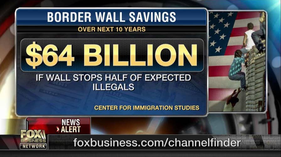 Border wall savings