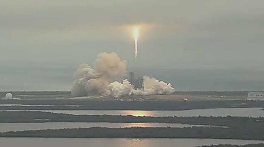 SpaceX Falcon rocket takes off after delay