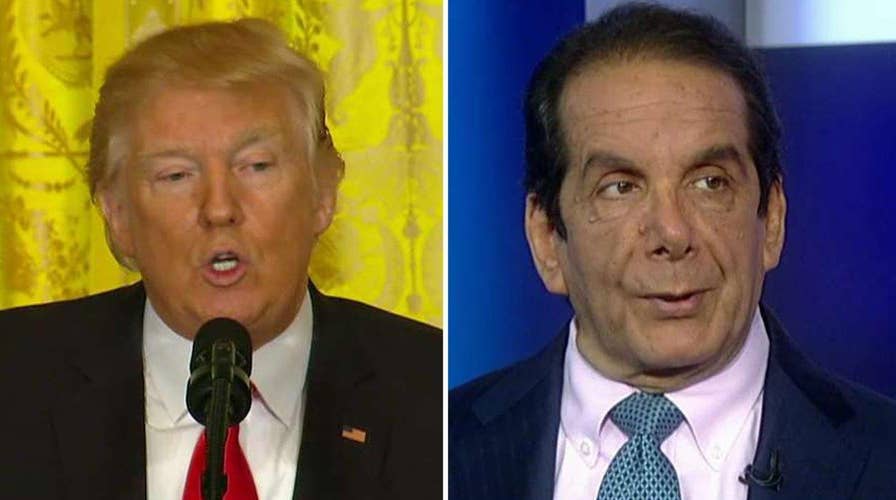Trump praises Krauthammer
