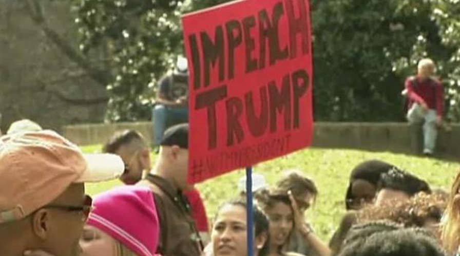 What was the use of 'Not My President's Day' protests?