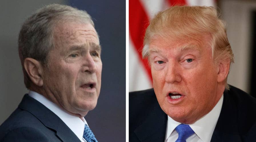 George W. Bush speaks out on President Trump