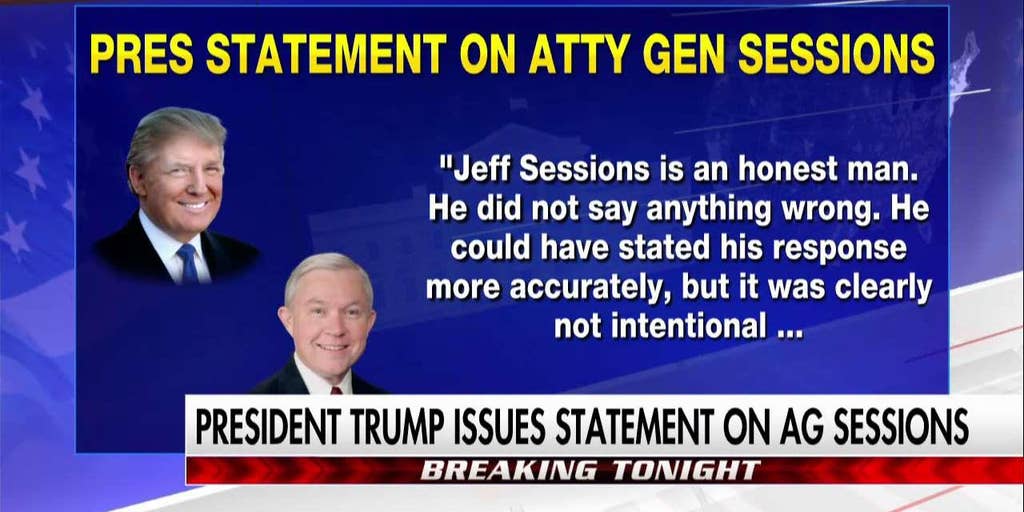 Trump Reacts To Sessions Fox News Video