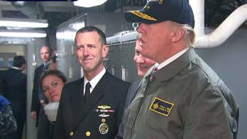 Trump voices 'total' confidence in Sessions, keeps focus on military buildup