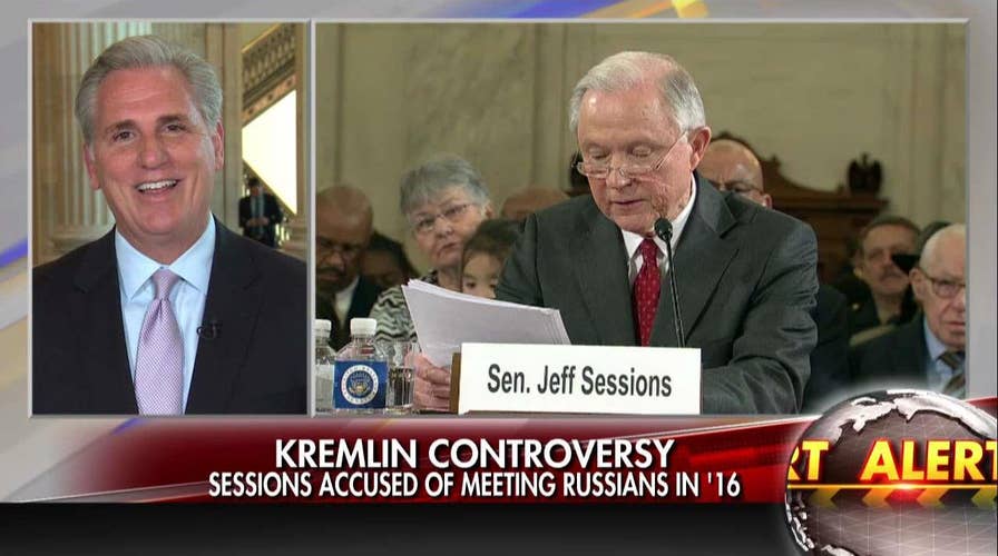 McCarthy: timing of Sessions-Russia report "amazing."