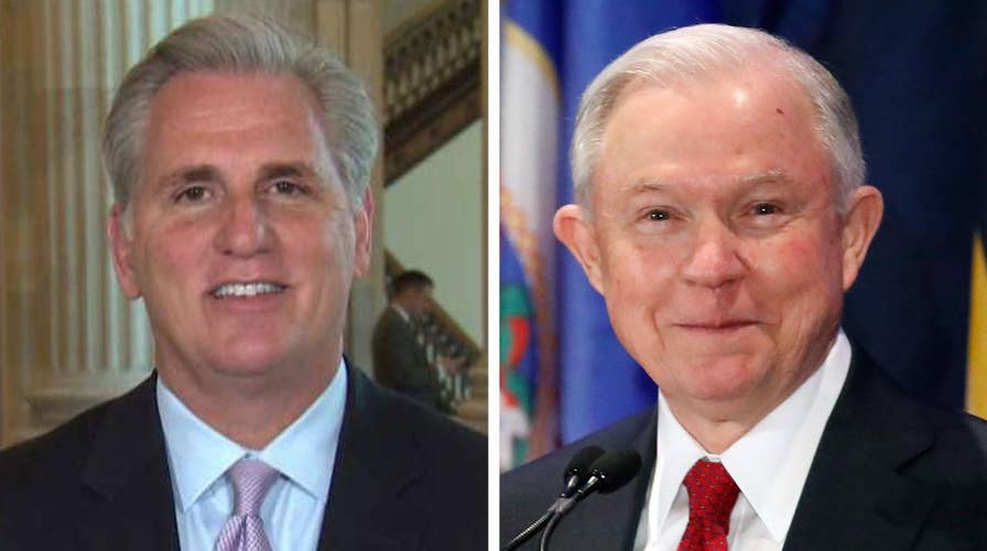 Rep. McCarthy questions timing of Sessions allegations