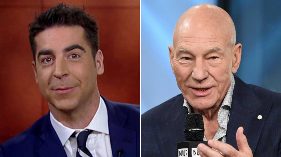 Jesse Watters reacts to Patrick Stewart's Trump opposition