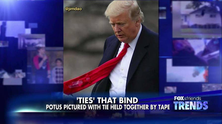 Trump's taped tie