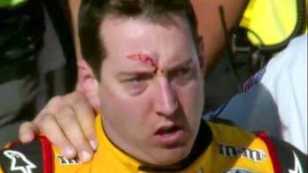 Kyle Busch leaves Las Vegas bloodied after brawl with Joey Logano