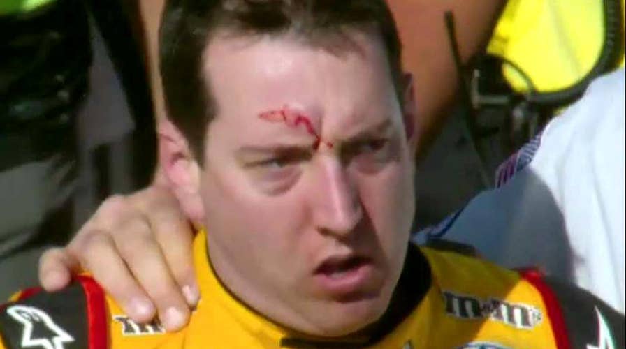 NASCAR star bloodied in post-race brawl