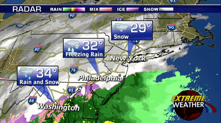 Monster nor'easter moving up the East Coast