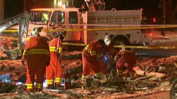 Official: Explosion flattens home in Washington, DC, suburb