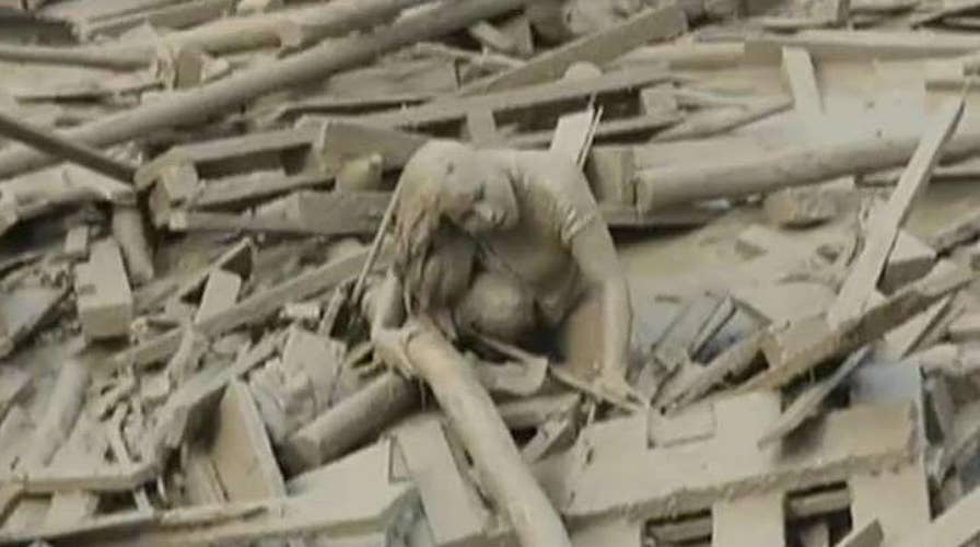 Woman rescued from mudslide in Peru