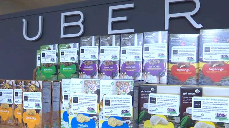 Uber delivers free Girl Scout cookies