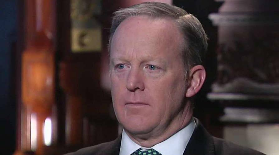 Sean Spicer hits 'false narrative'