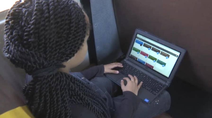 Google outfits school bus study hall to help students