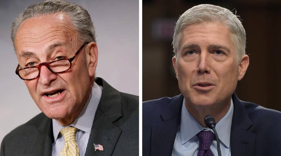 Schumer calls on Democrats to filibuster Gorsuch nomination