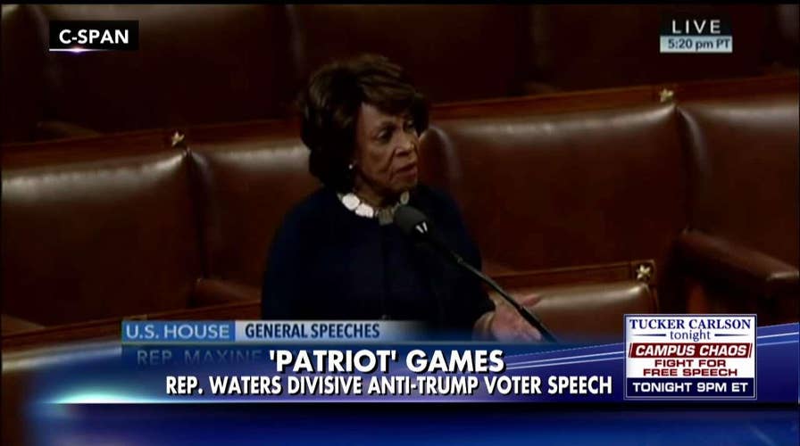 Rep. Waters gives anti-Trump voter speech