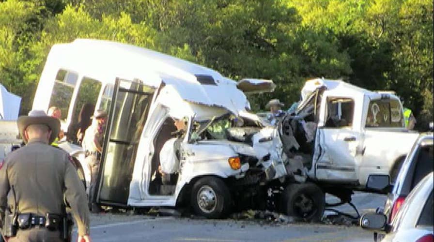 Deadly head-on collision between church bus, truck