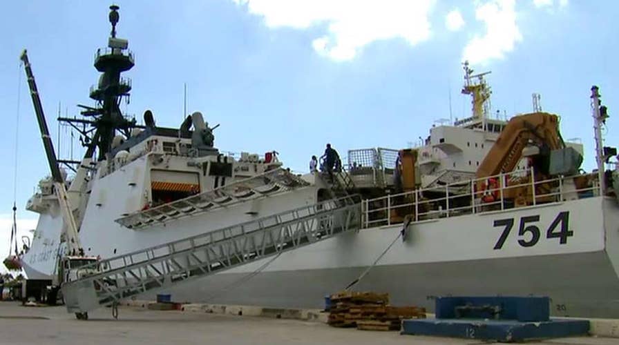Aboard the state-of-the-art US Coast Guard Cutter 'James'