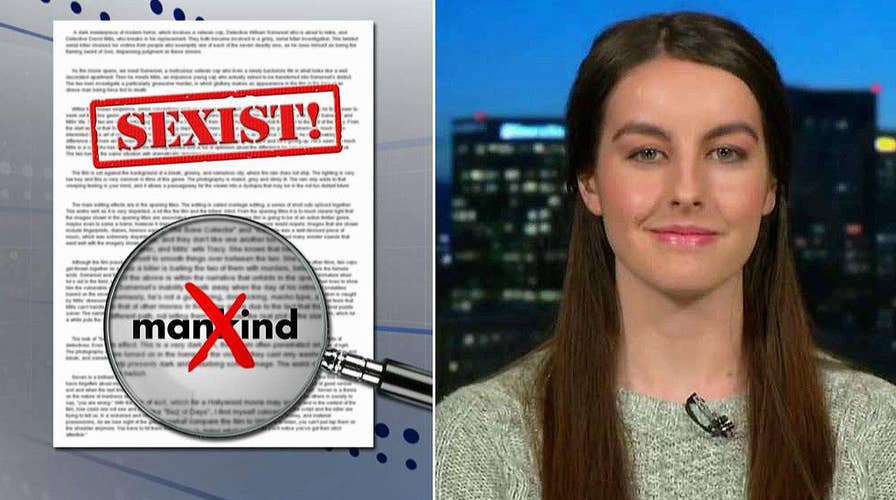 Student's grade goes down for using 'mankind'