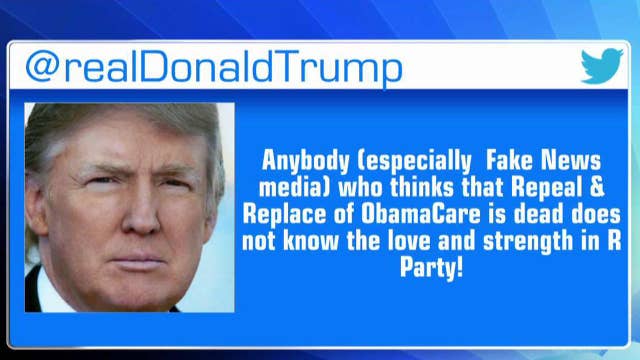 President Trump Tweets That Obamacare Repeal Is Not Dead On Air