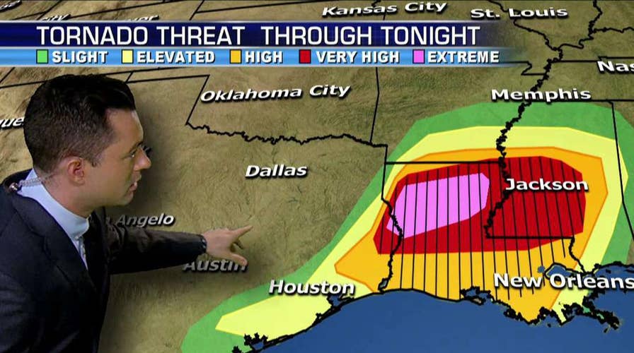 Severe weather warnings in effect in southern US