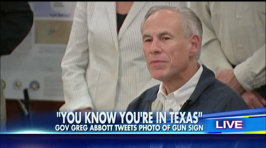 Gov. Abbott tweets about Texas open carry laws