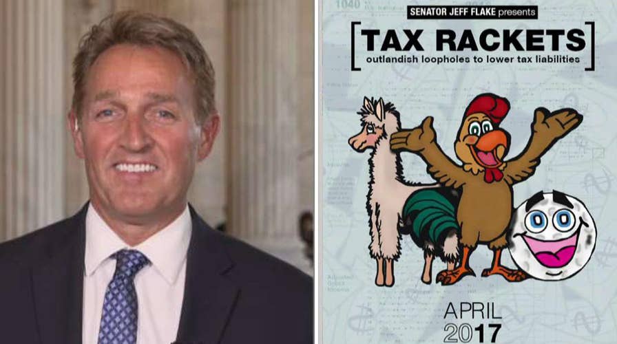Sen. Jeff Flake shares his 'Tax Rackets' report