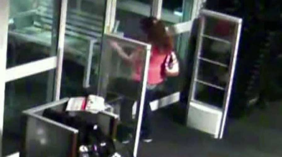 Shoplifter gets trapped in store