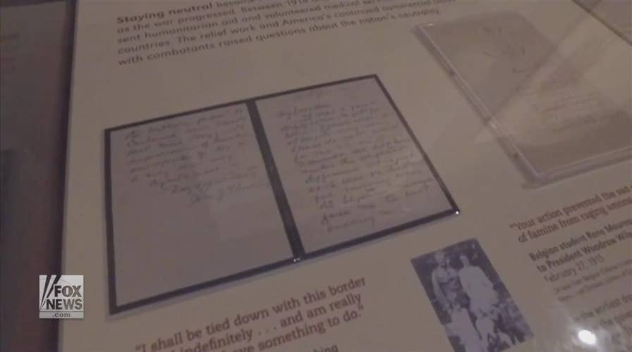 Rare letters from WWI Gen John Pershing on display