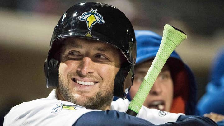 Tim Tebow hits home run in first minor league at-bat