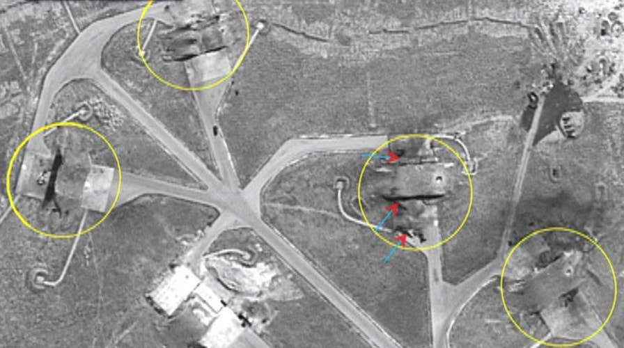 Destruction from US strike on Syria seen on satellite images