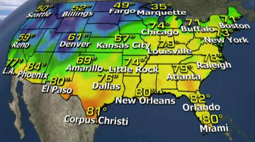 National forecast for Monday, April 10