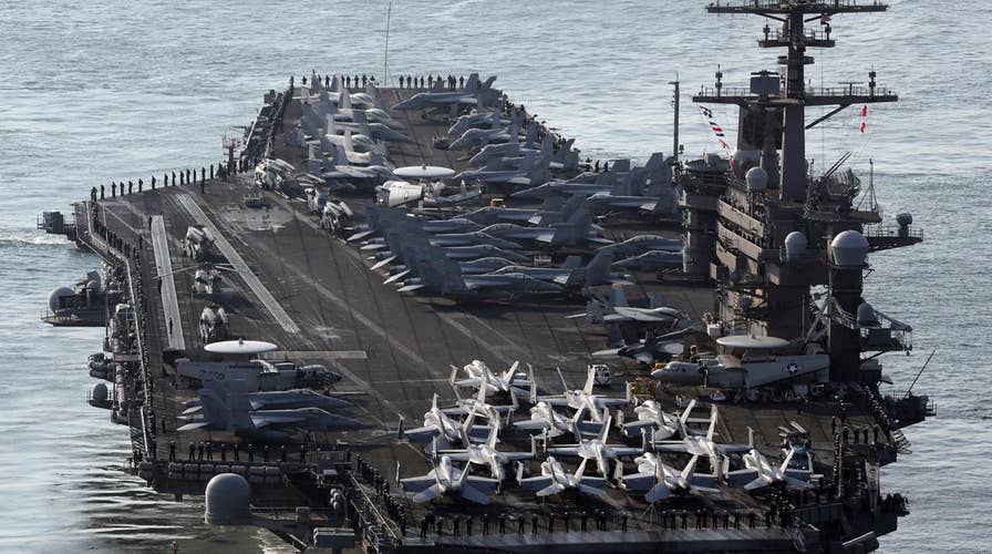 US Navy aircraft carrier heads back toward Korean peninsula