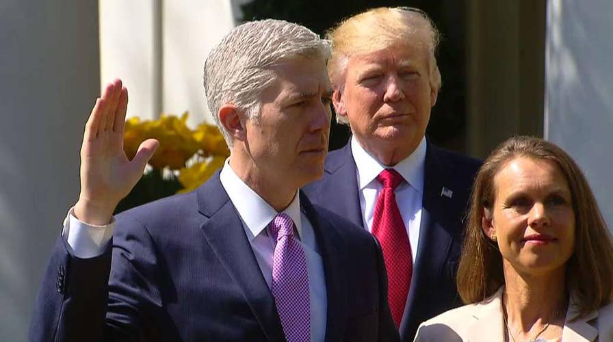 Neil Gorsuch sworn in as Supreme Court justice 