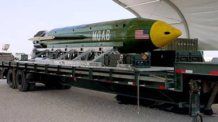 MOAB used for the first time in combat