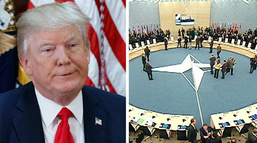President Trump reverses course on NATO