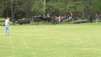 Crew member killed after Blackhawk helicopter crashes on Maryland golf course