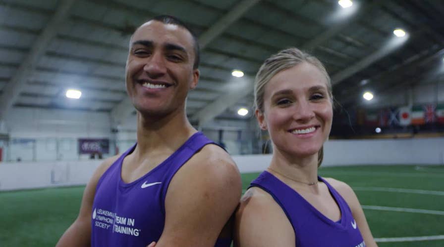 Olympic power couple's new goal off the track