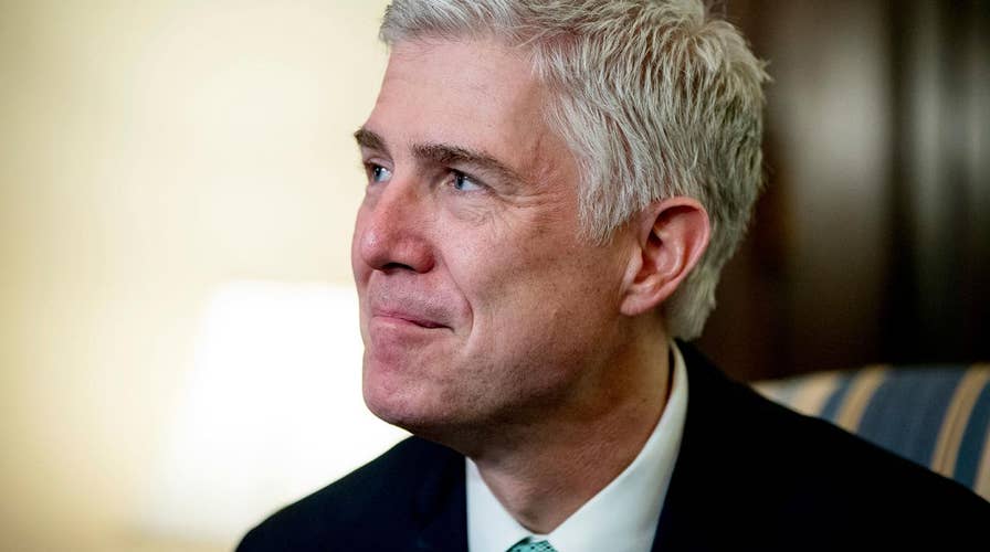Justice Gorsuch spends his first day on the Supreme Court